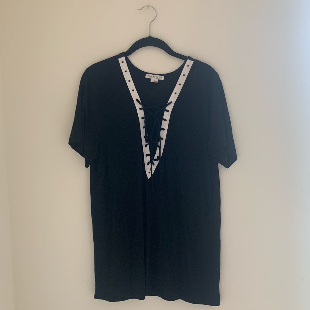 Lace-Up T-shirt
